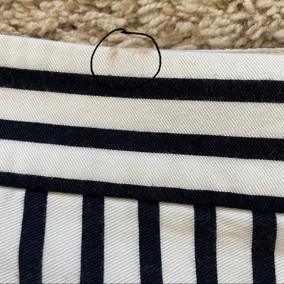 J. Crew Factory White and black Striped Shorts 14 - Picture 8 of 8